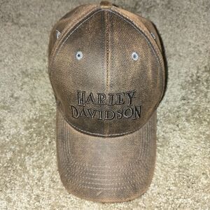 Harley Davidson Rawhide look ballcap. Bleu Bayou Harley Monroe Louisiana branded